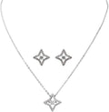 Crystal Necklace and Earring Set E724452