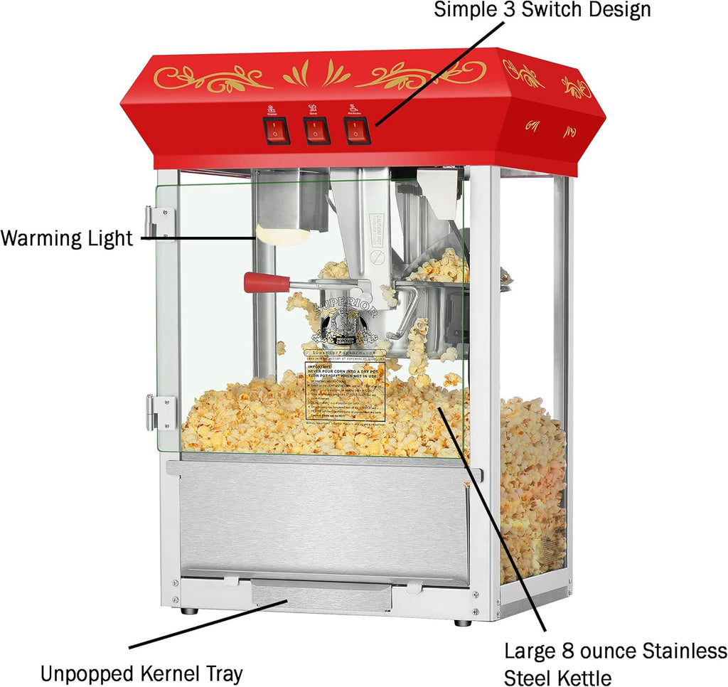 Red 3-Gallon Popcorn Popper U72332