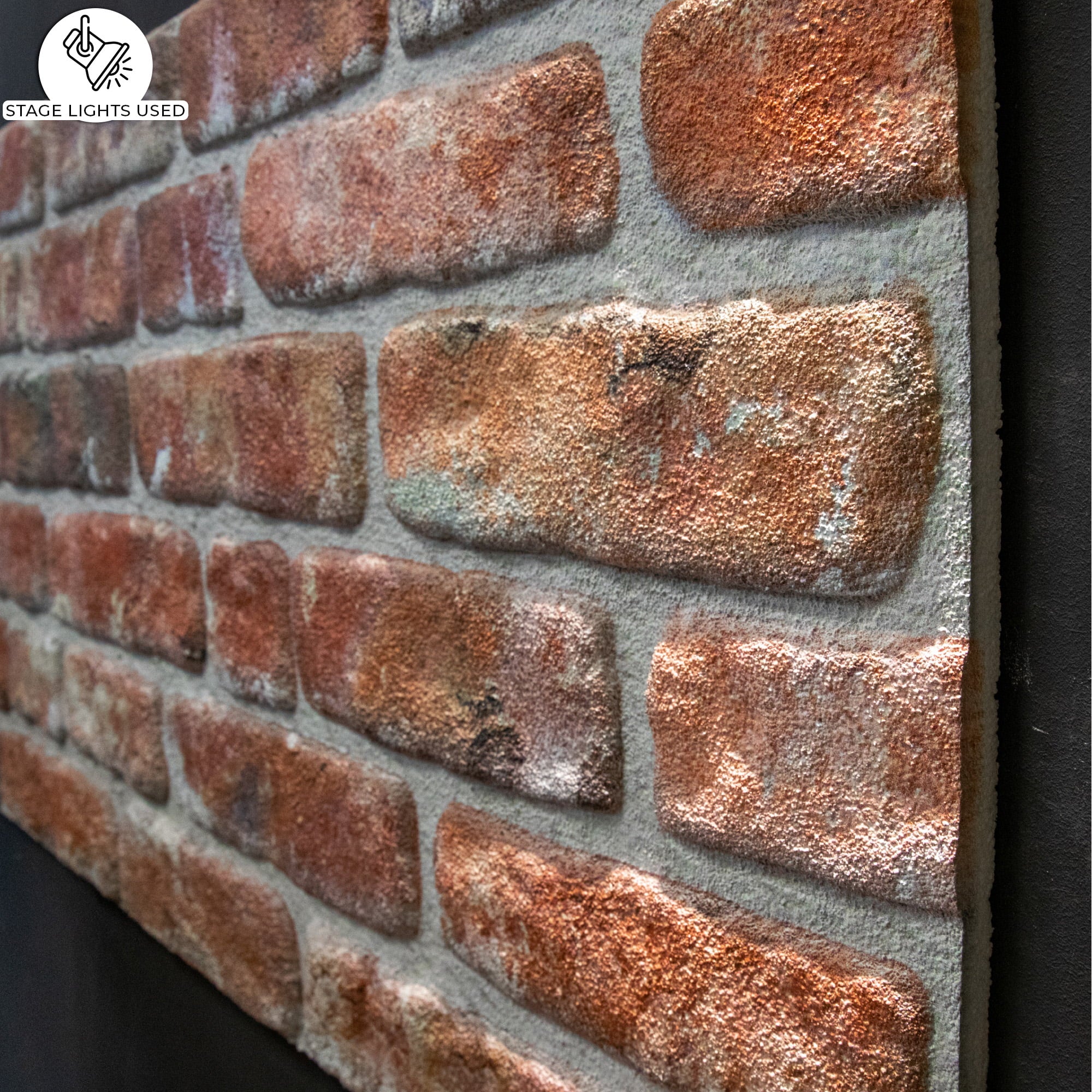 3D Wall Panels Brick Effect, Set of 10, Covers 53 sq ft R155