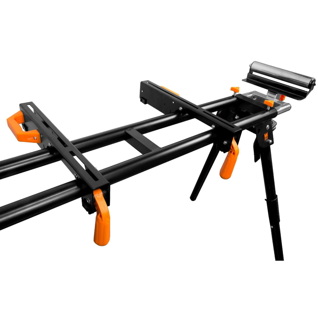 Collapsible Rolling Miter Saw Stand with 3 Onboard Outlets R524
