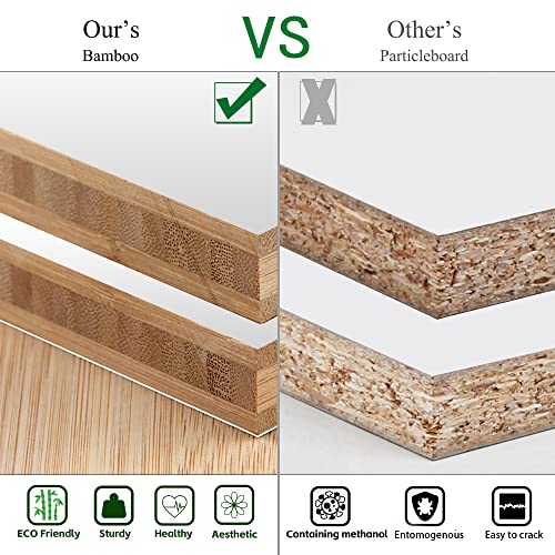 White 6 Tier Bamboo Blanket Ladder I977