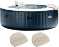 Portable Inflatable Hot Tub, 85" x 28" with Set of 2 Seats N45106