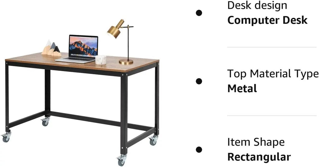Mobile Rolling Desk with 4 Wheels L5562