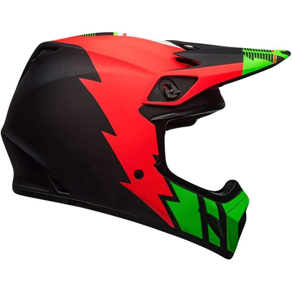 Bell MX-9 MIPS Strike Helmet Infrared/Green/Black M F5905