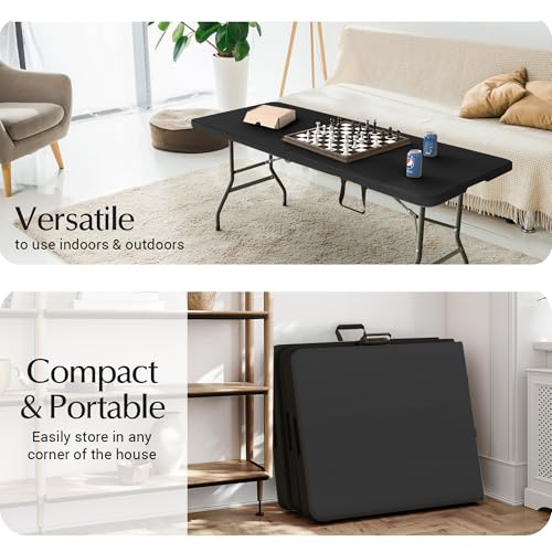 White Plastic Folding Table D53558