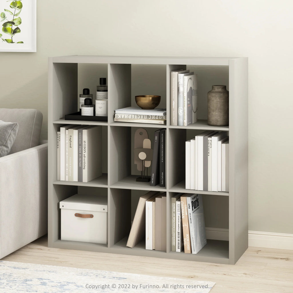 9-Cube Light Grey Storage Organizer E35915