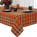 70 Inch Round 100% Cotton Plaid Tablecloth W23065
