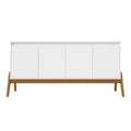 Black 63.32 Inch Sideboard Buffet Cabinet with 3 Doors and Shelves Y4635