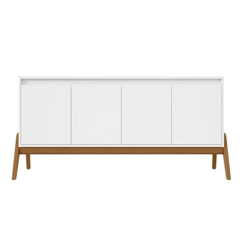 Black 63.32 Inch Sideboard Buffet Cabinet with 3 Doors and Shelves Y4635