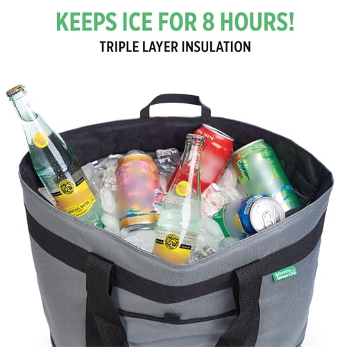 Jumbo Insulated Cooler Bag (Charcoal) with HD Thermal Insulation C28951