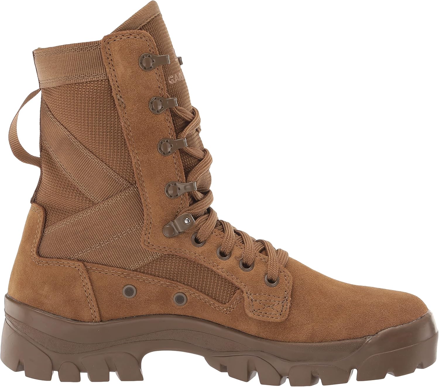 Men's Suede Leather Tactical Hiking Boots, Coyote, 13 A918
