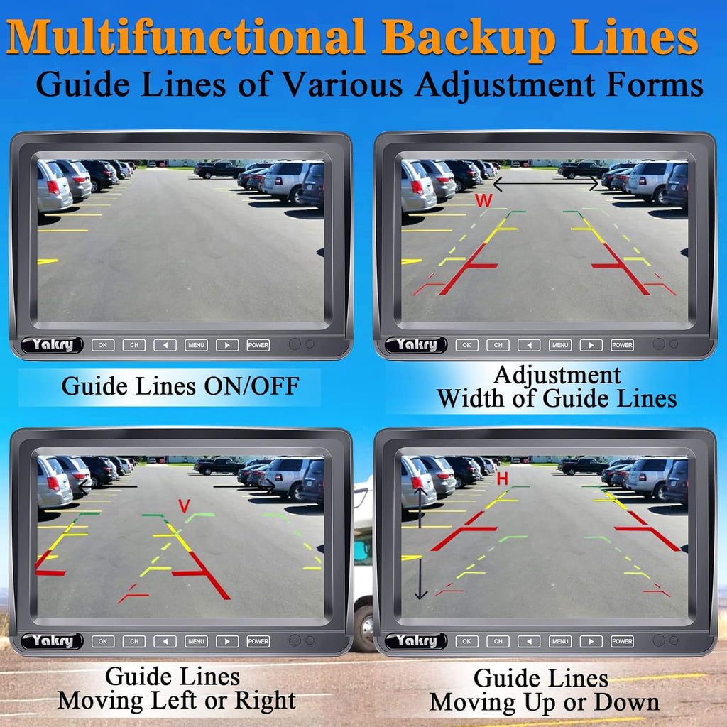 HD 1080P 7 Inch Monitor Wireless Backup Camera System K419477
