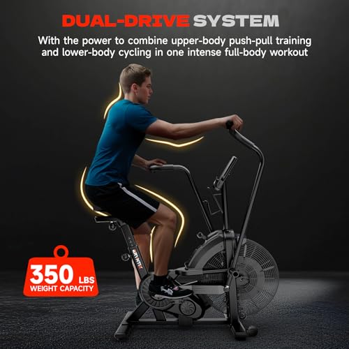 Air Bike with Magnetic & Air Resistance Fan Bike K541