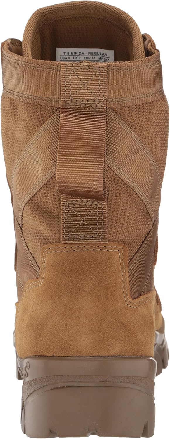 Men's Suede Leather Tactical Hiking Boots, Coyote, 13 A918