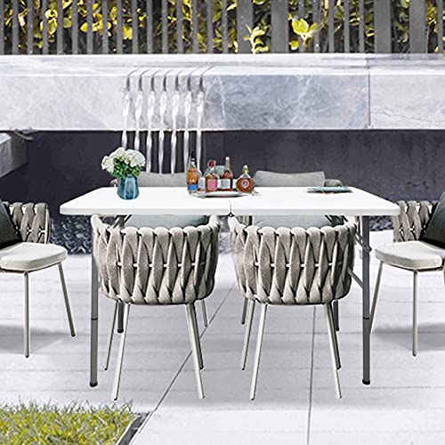 Granite White 5 FT Plastic Folding Table W3833