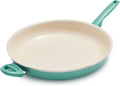 Turquoise 13.5" Ceramic Nonstick Frying Pan K12094