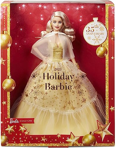 Black Hair Golden Gown Collectible Doll with Doll Stand & Certificate of Authenticity H91033