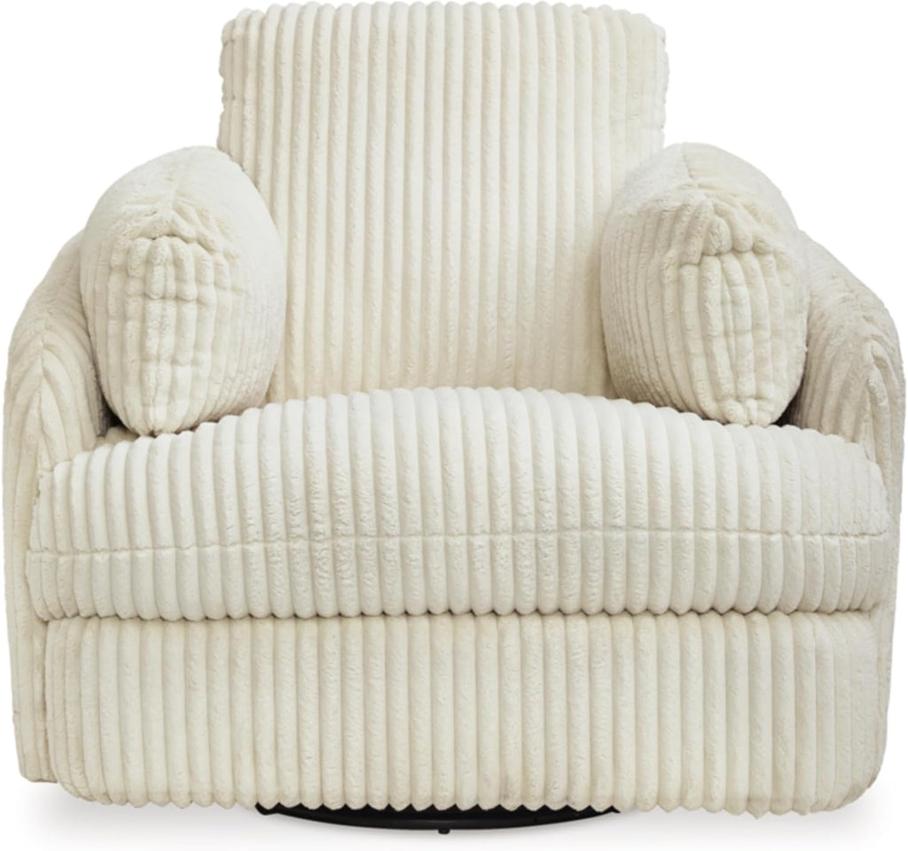 White Swivel Glider Recliner D915