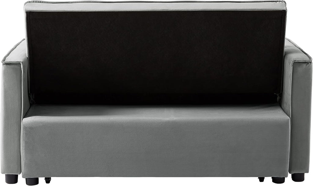 Grey 3 in 1 Convertible Sleeper Sofa Bed V7092