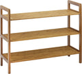 Natural Bamboo 3-Tier Shoe Rack F247