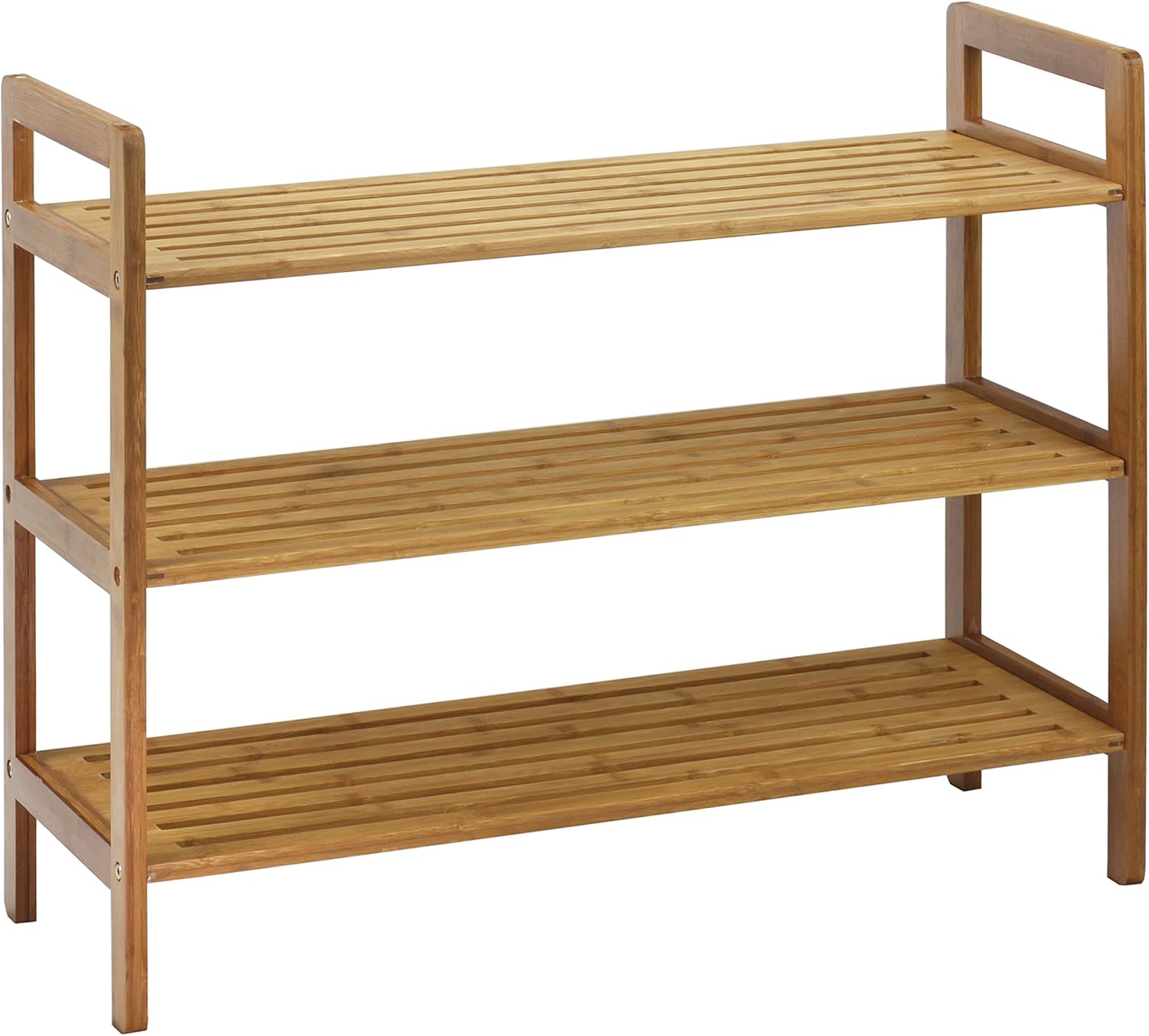 Natural Bamboo 3-Tier Shoe Rack F247