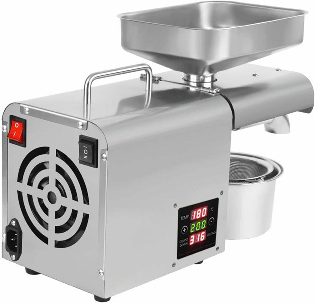 110V 610W Automatic Stainless Steel Oil Press Machine C87255