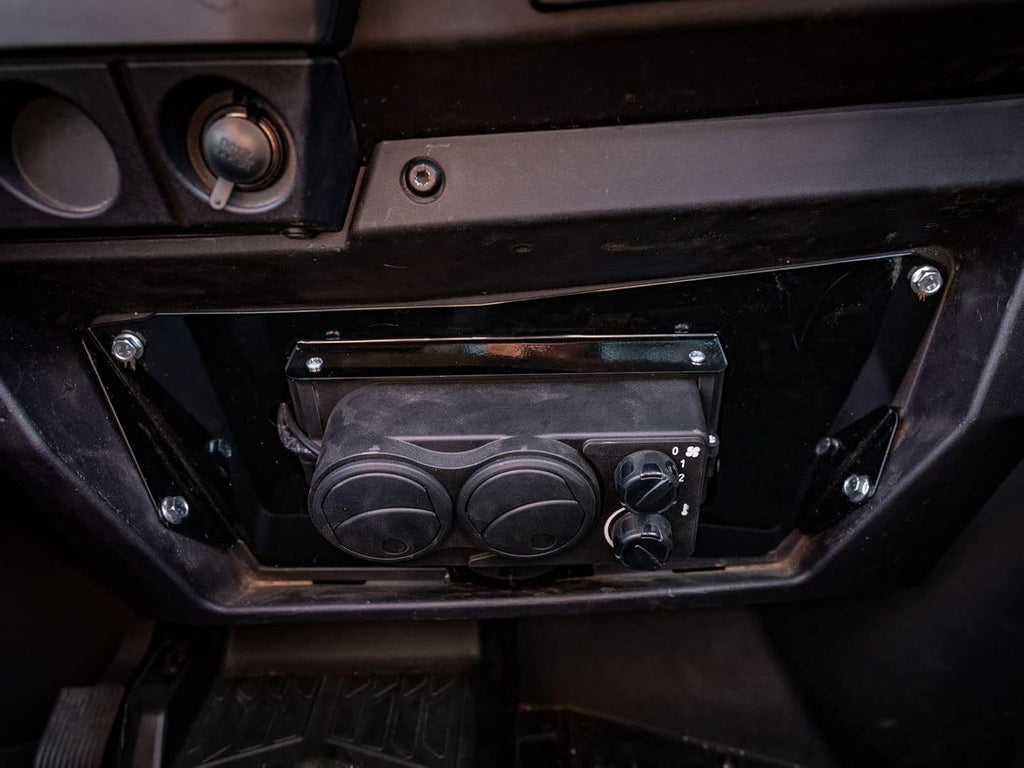 Cab Heater with Shutoff Valve, 3.4 Amps at 13.7 Volts, Includes Defrost Hoses and Vents X146898