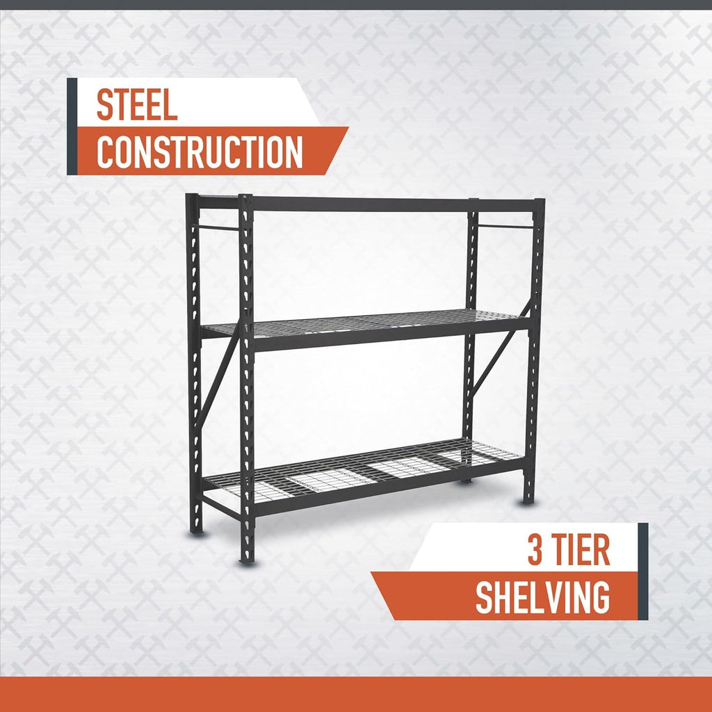 3-Tier Steel Industrial Shelving Rack A890