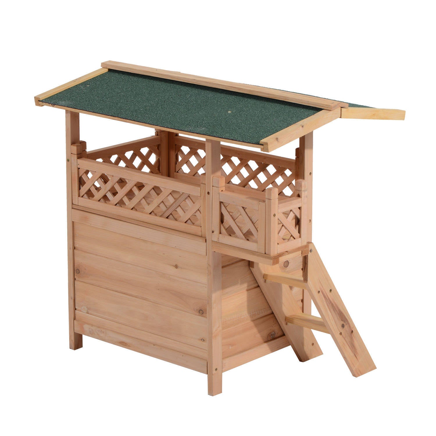 Wooden Pet House Kennel with Roof O10505