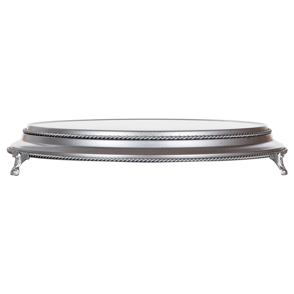 16 inch Round Silver Cake Stand S8134