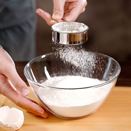 Stainless Steel Flour Sifter with Handle Fine Mesh G386