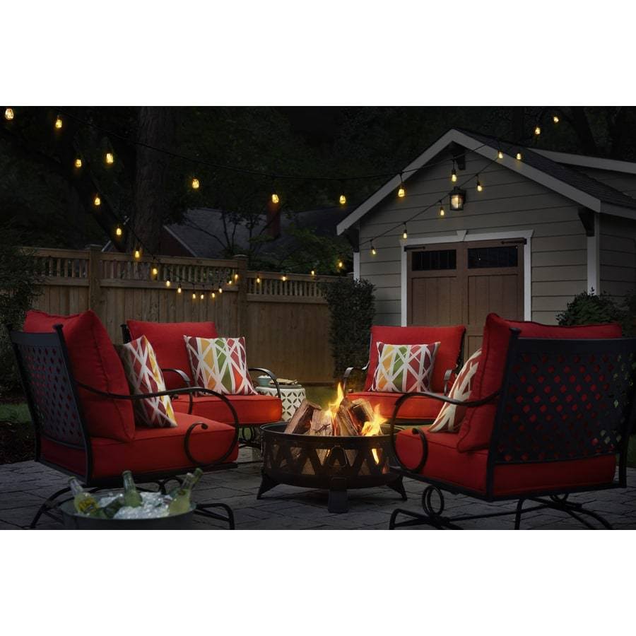Antique Black Steel Wood-Burning Fire Pit N5392