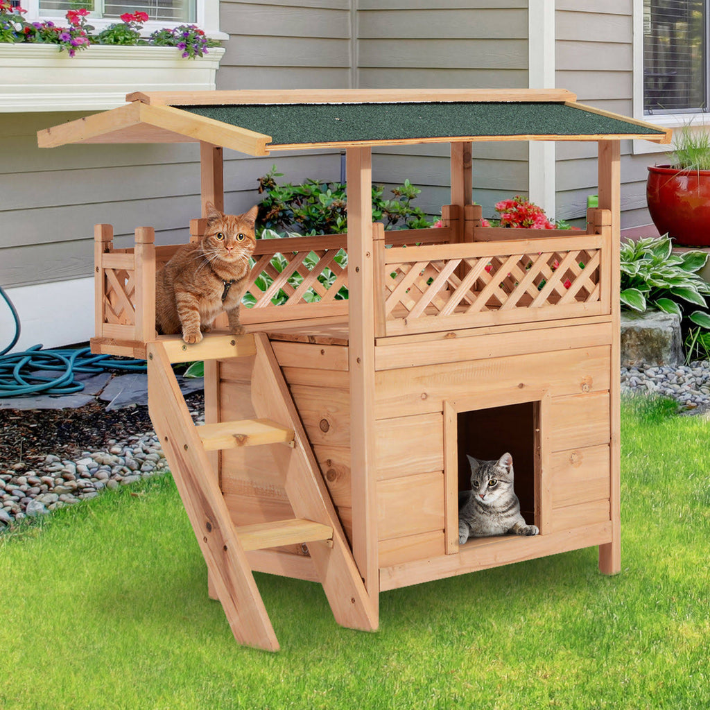 Wooden Pet House Kennel with Roof O10505