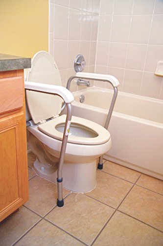 Height Adjustable Standing Toilet Safety Rail with Foam Handles N661