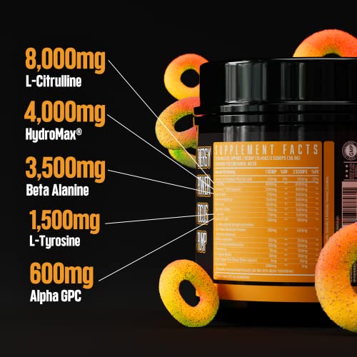 40 Servings Pre-Workout with L-Citrulline, Beta-Alanine J18908