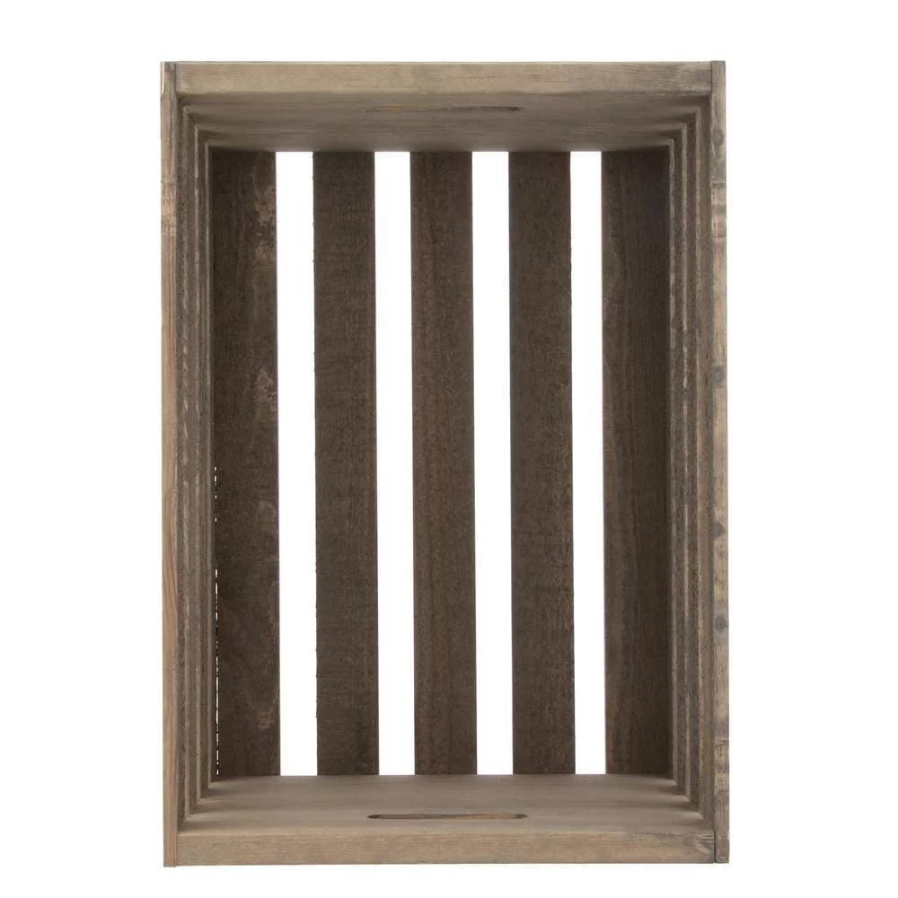 Large Crate in Weathered Gray W6761