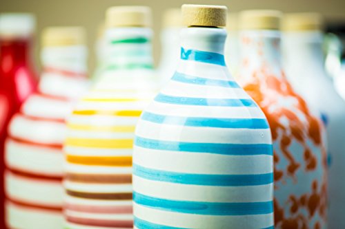 16.9 Fl.oz Extra Virgin Olive Oil in Handmade Ceramic Bottle X53120