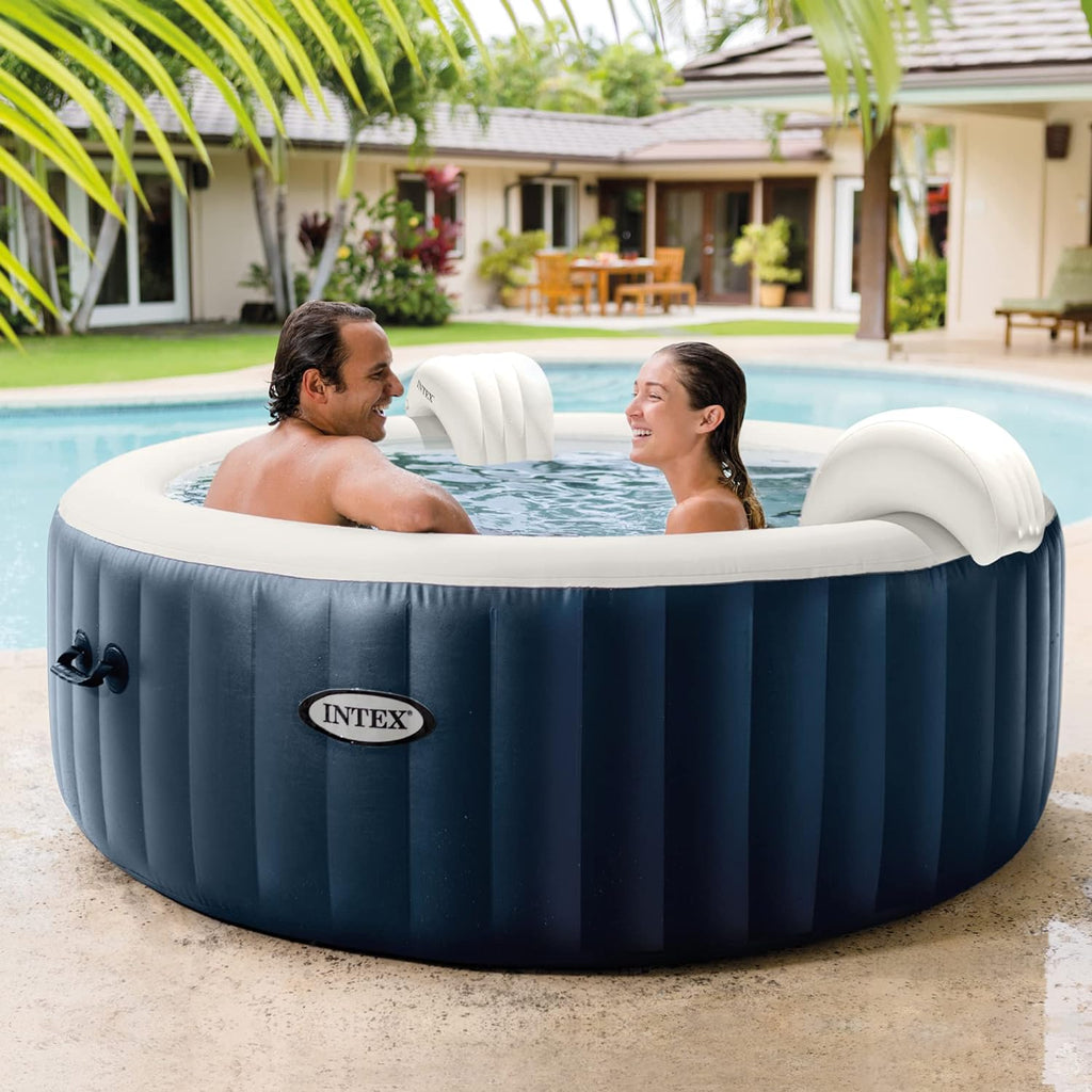 Portable Inflatable Hot Tub, 85" x 28" with Set of 2 Seats N45106