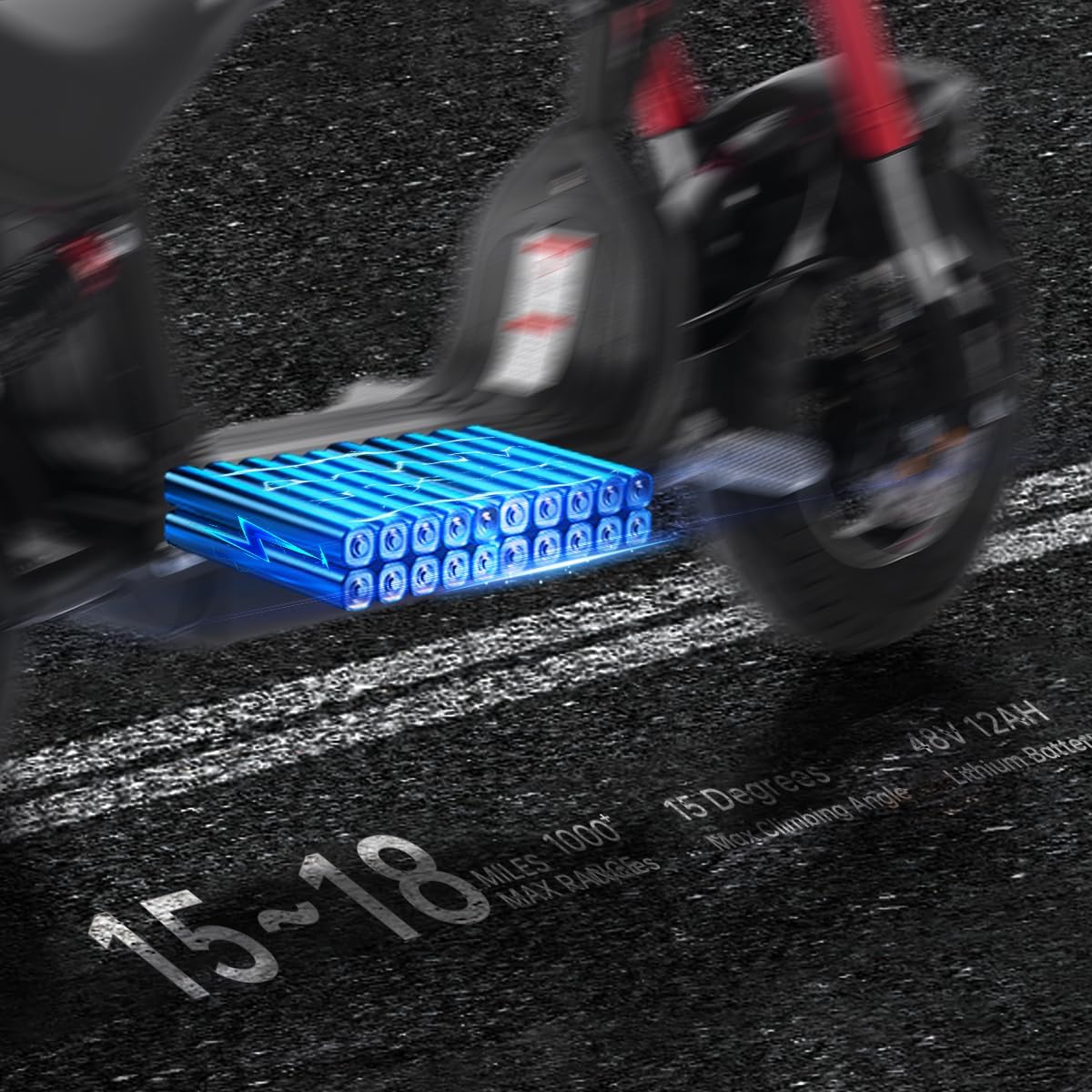 800W Motor 48V 12Ah Lithium Removable Battery Electric Scooter I733