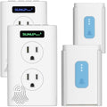 Wireless Doorbell Kit with 2 Button & 2 Receiver, White, 38 Chimes R2474