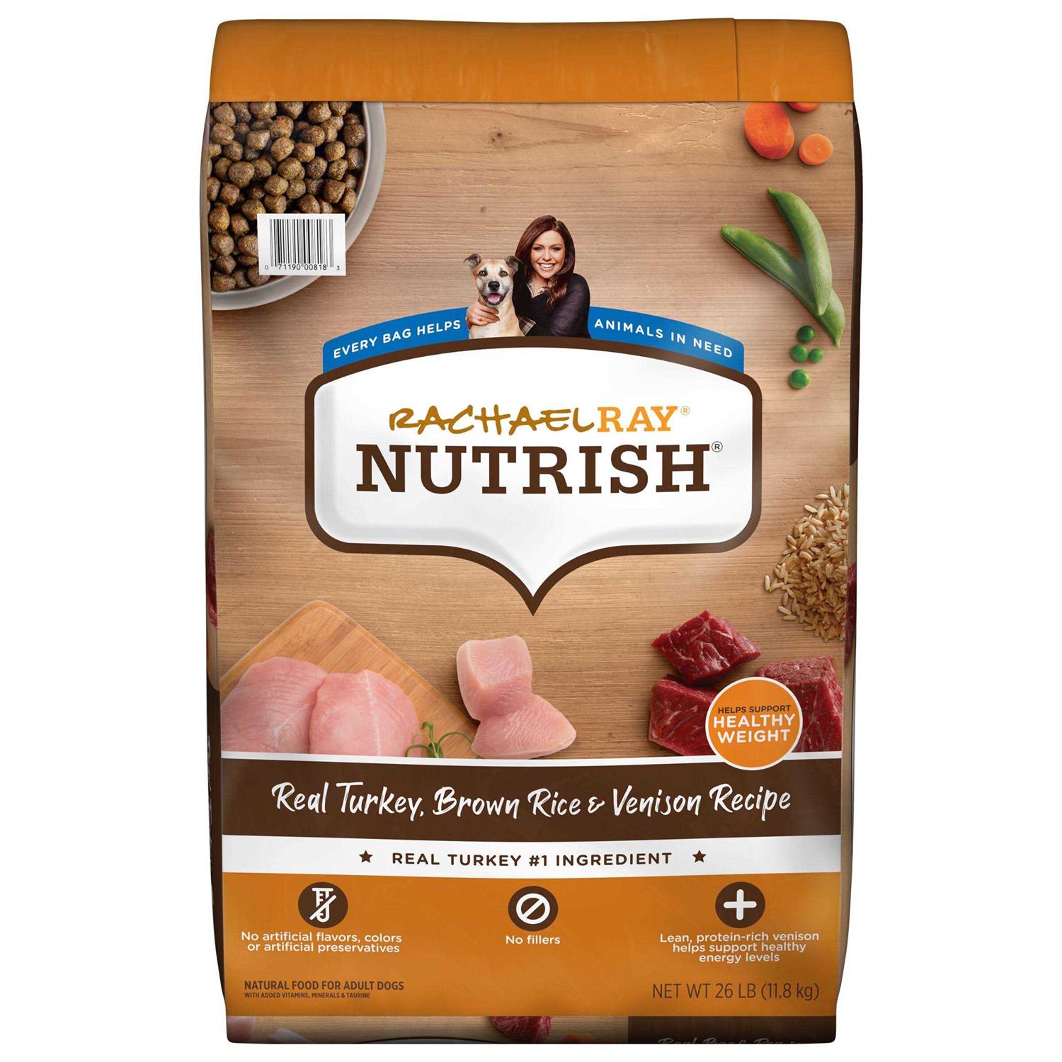 Real Turkey Brown Rice & Venison Recipe Dry Dog Food K8733