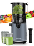 Black Masticating Juicer with 5.3" Wide Mouth 1.7L Capacity Q79908