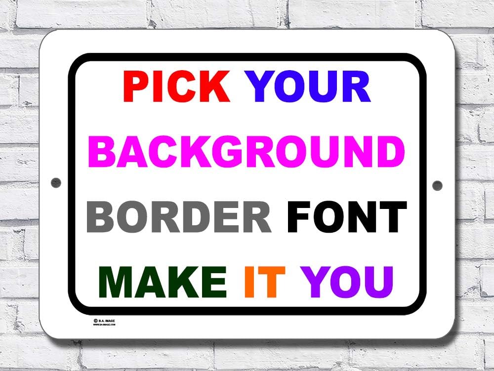 Custom Metal Sign Pack of 2 A6790