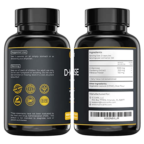 D Mannose 1000mg Capsules P828057
