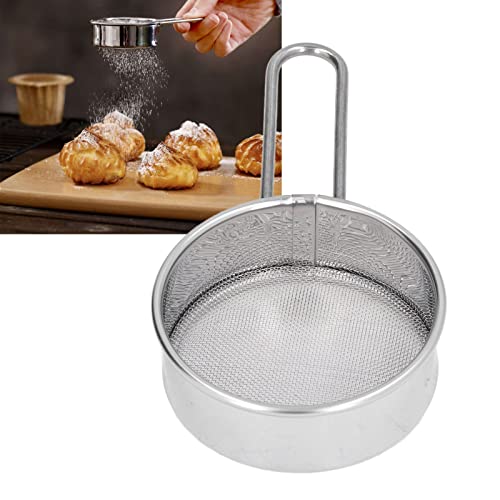 Stainless Steel Flour Sifter with Handle Fine Mesh G386