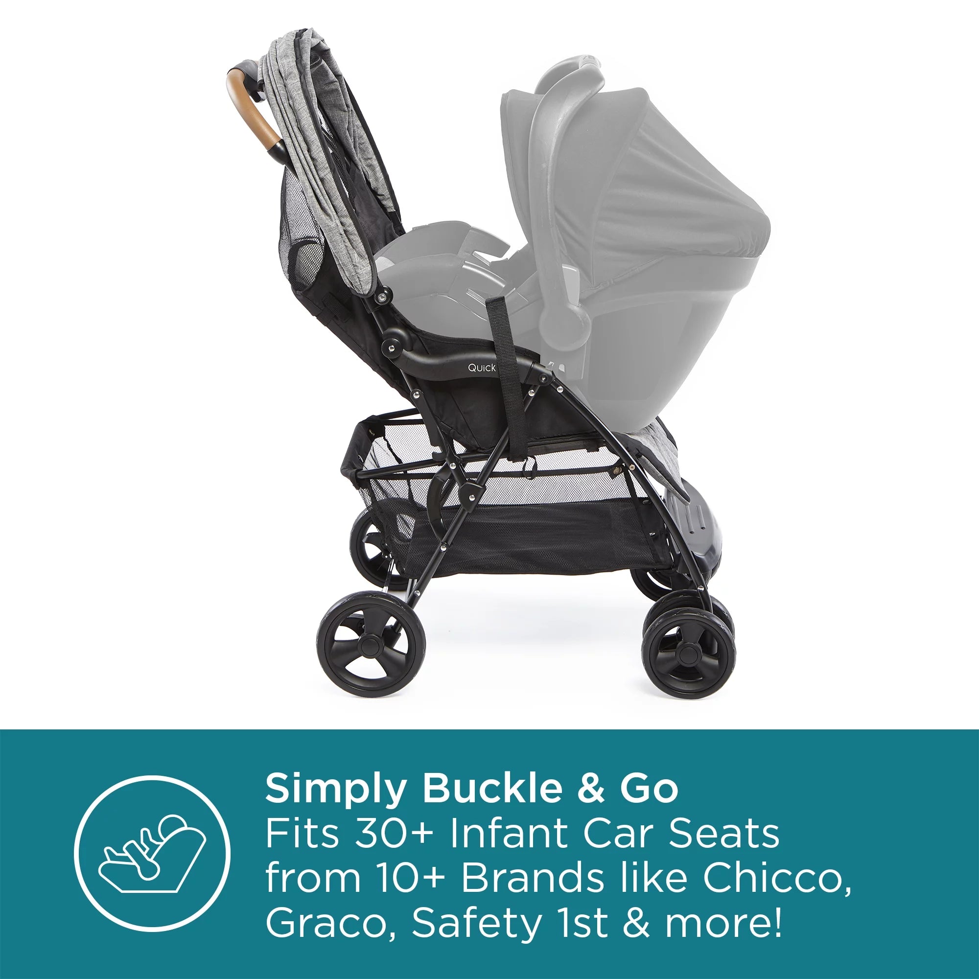 Lightweight Compact Travel Stroller Gray I587