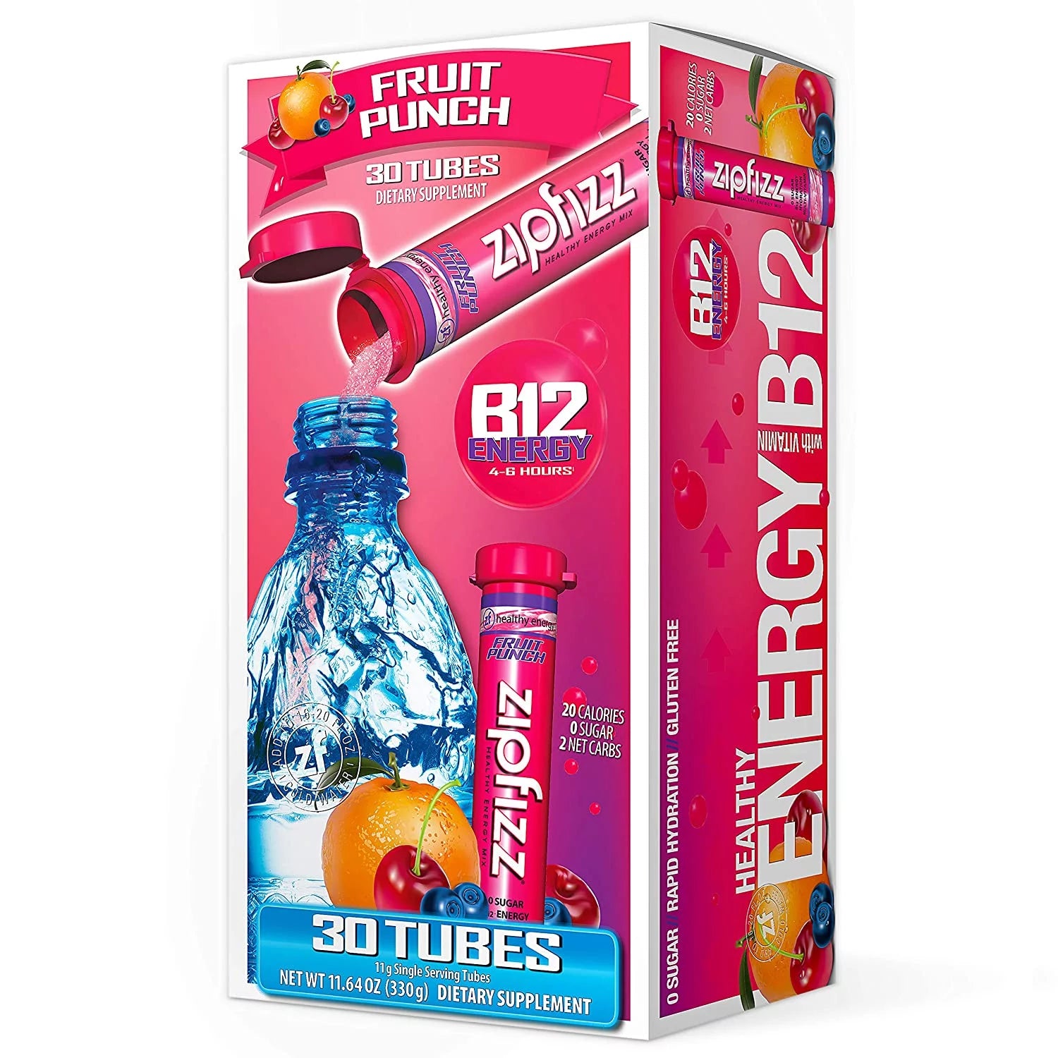 30 Count Fruit Punch Energy Drink Mix G8434