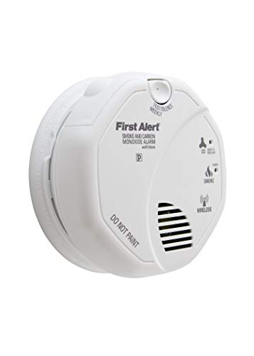 Battery Powered Photoelectric Smoke and Carbon Monoxide Combo Alarm with Voice F961849