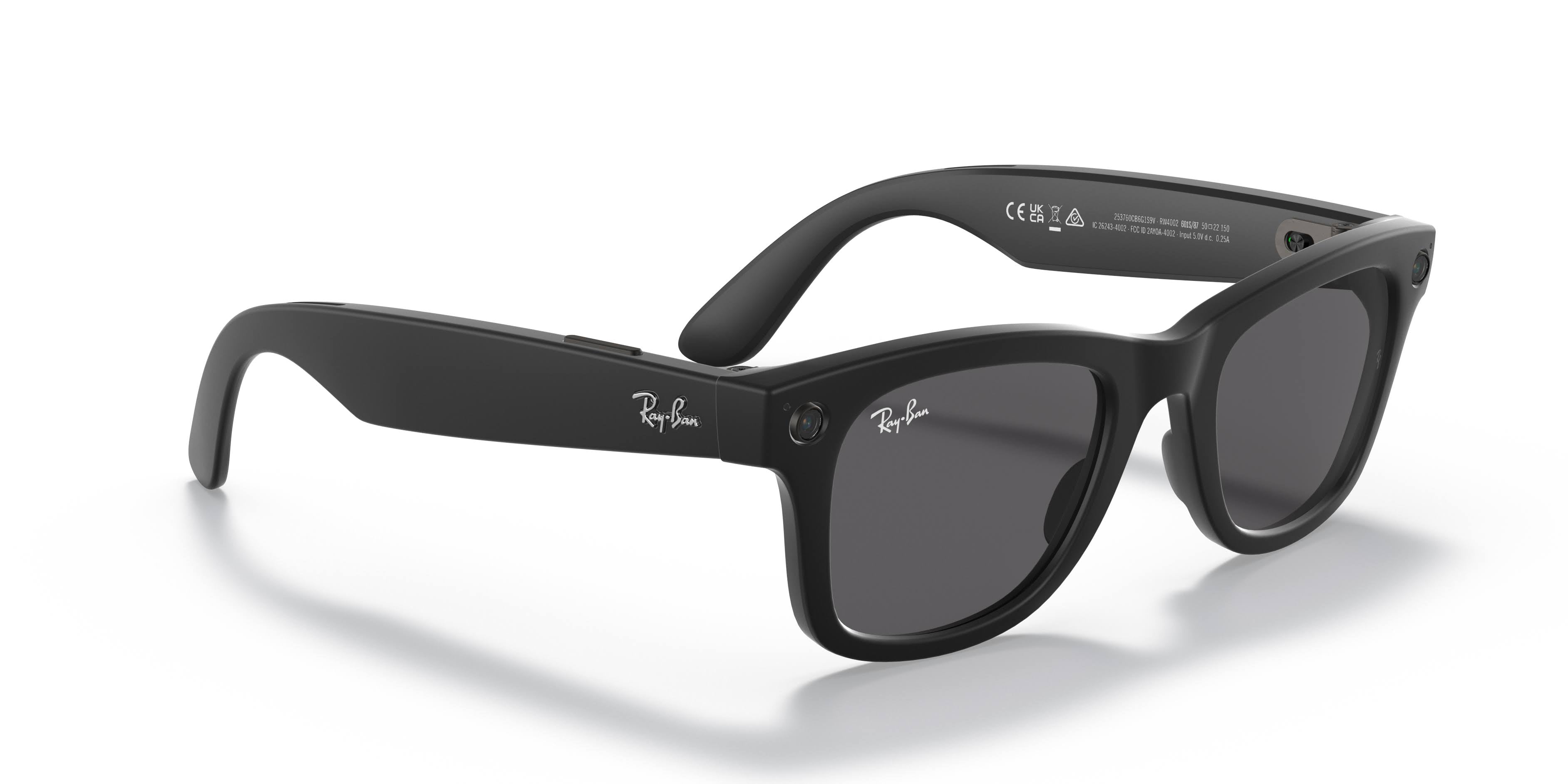 Matte Black Dark Grey Smart Glasses N440