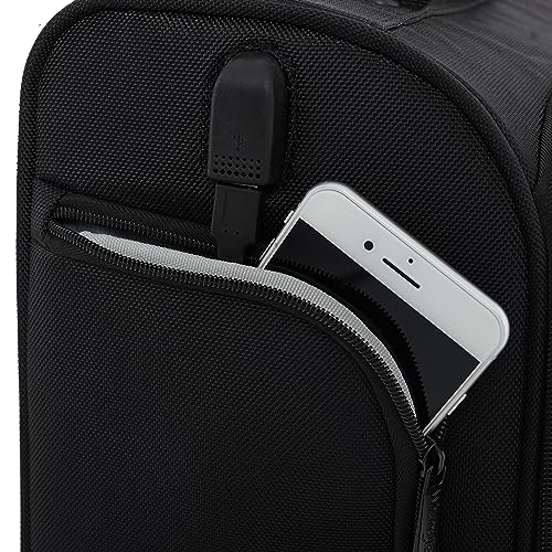 Black 15" Carry-On Luggage J482